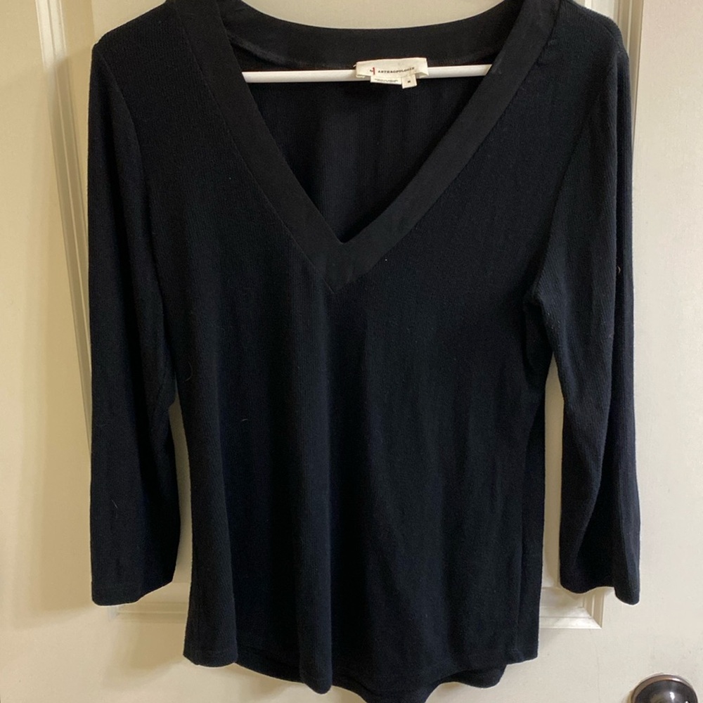 Anthropologie V-Neck Sweater for Women long sleeve pullover - M